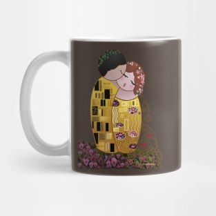 Kokeshis The kiss of Klimt Mug